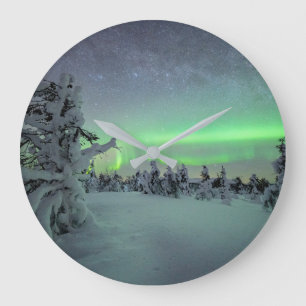 Ice & Snow Pallas-Yllastunturi National Park Large Clock