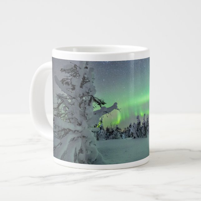 Ice & Snow | Pallas-Yllastunturi National Park Large Coffee Mug (Front Left)