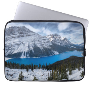 Ice & Snow Peyto Lake, Canadian Rockies Laptop Sleeve