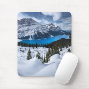 Ice & Snow Peyto Lake, Canadian Rockies Mouse Mat