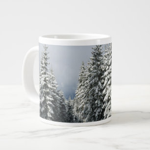 Ice & Snow   Pine Woodland, Austria Large Coffee Mug