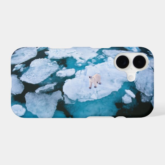 Ice & Snow | Polar Bear, Arctic Ocean, Svalbard iPhone Case (Back Horizontal)