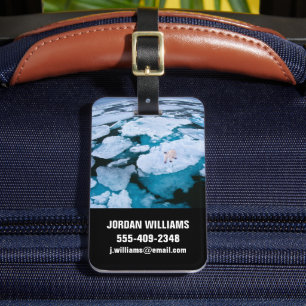 Ice & Snow   Polar Bear, Arctic Ocean, Svalbard Luggage Tag