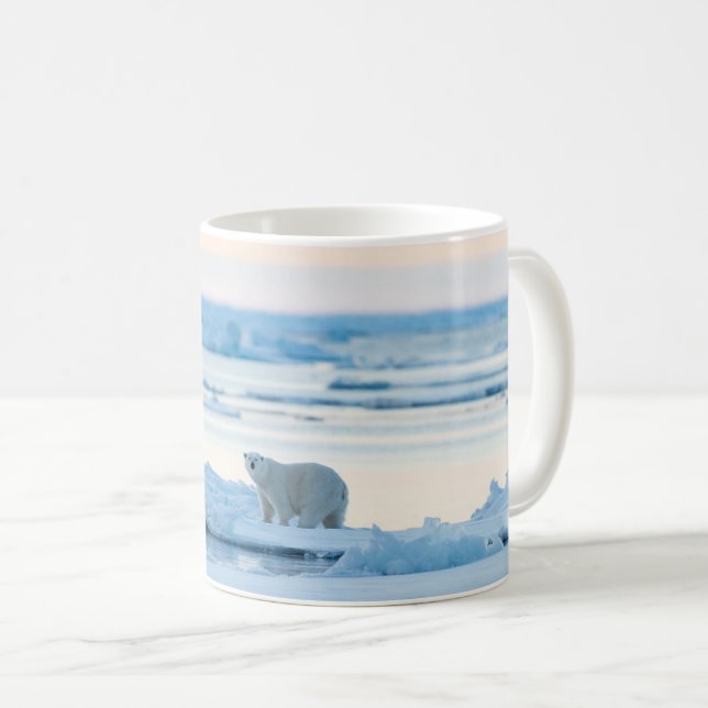 Ice & Snow | Polar Bear Iceberg Norway Coffee Mug (Front Right)