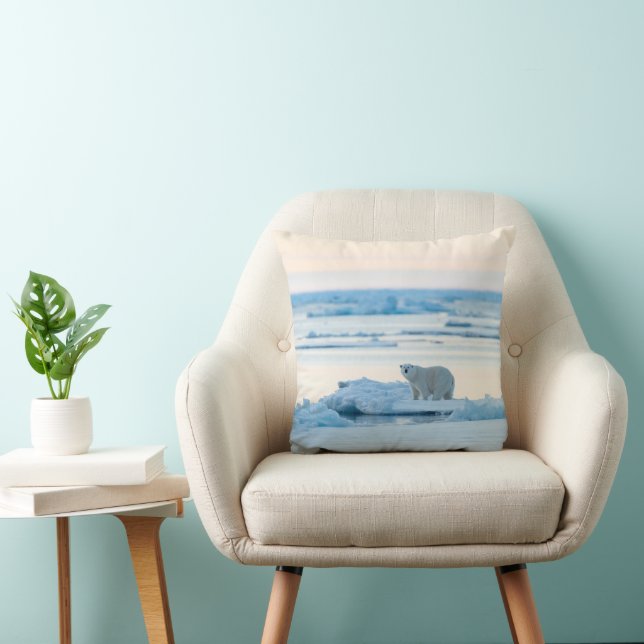 Ice & Snow | Polar Bear Iceberg Norway Cushion (Chair)