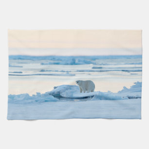 Ice & Snow   Polar Bear Iceberg Norway Tea Towel