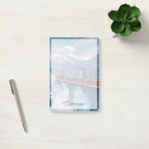 Ice & Snow   Red Bernina Express Train Switzerland Post-it Notes