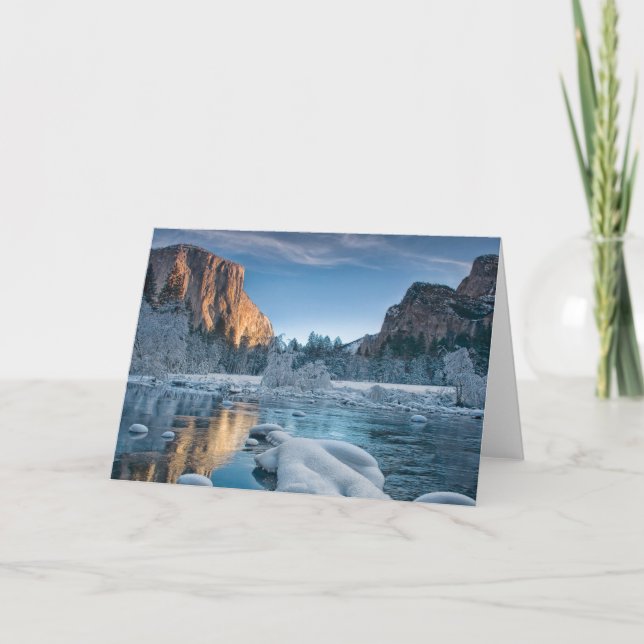 Ice & Snow | Rime Ice in Yosemite Valley Card (Front)