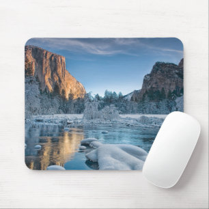 Ice & Snow Rime Ice in Yosemite Valley Mouse Mat