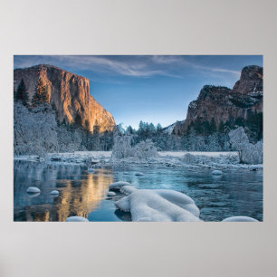 Ice & Snow   Rime Ice in Yosemite Valley Poster