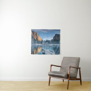Ice & Snow   Rime Ice in Yosemite Valley Tapestry