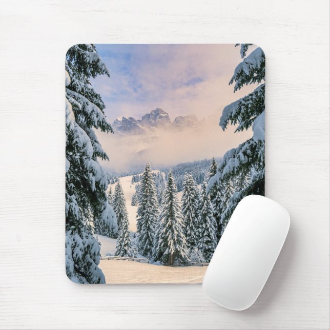 Ice & Snow | Rosengarten, Germany Mouse Mat (With Mouse)