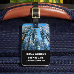 Ice & Snow   Sequoia National Park, California Luggage Tag