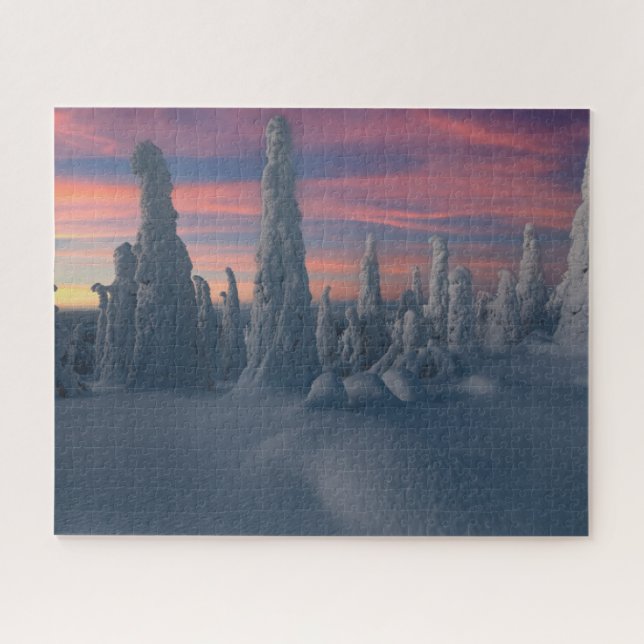 Ice & Snow | Snow Covered Trees, Lapland, Finland Jigsaw Puzzle (Horizontal)