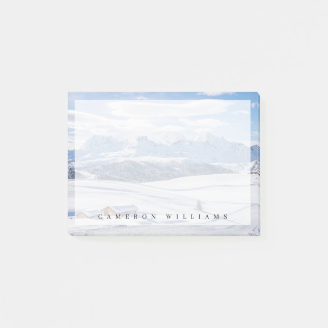 Ice & Snow | Snowscape European Alps, Italy Post-it Notes (Front)