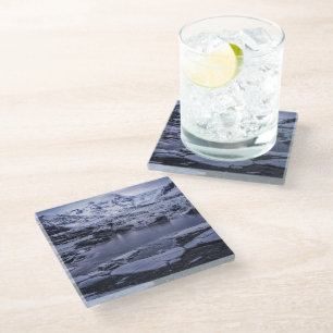 Ice & Snow   Sólheimajökull Glacier, Iceland Glass Coaster
