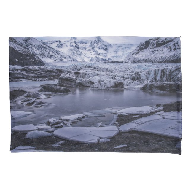 Ice & Snow | Sólheimajökull Glacier, Iceland Pillowcase (Front)