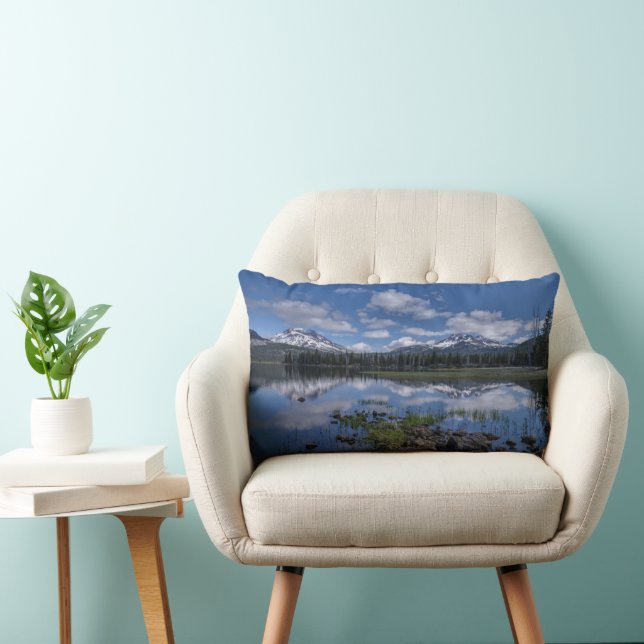 Ice & Snow | Sparks Lake, Oregon Lumbar Cushion (Chair)