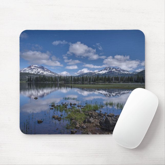 Ice & Snow | Sparks Lake, Oregon Mouse Mat (With Mouse)