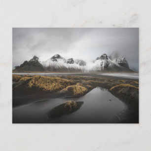 Ice & Snow   Vestrahorn Mountain, Iceland Postcard