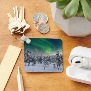 Ice & Snow Winter Landscape, Finland Key Ring