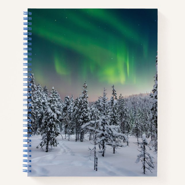 Ice & Snow | Winter Landscape, Finland Notebook (Front)