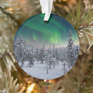 Ice & Snow Winter Landscape, Finland Ornament