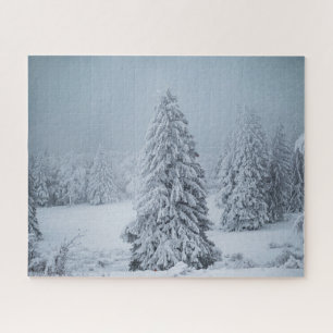 Ice & Snow Woodland, Swiss Alps Jigsaw Puzzle