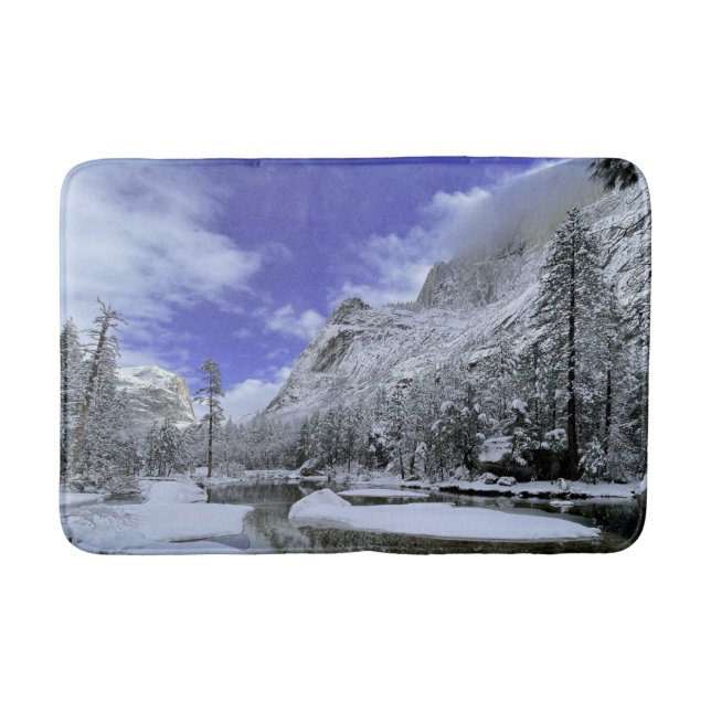 Ice & Snow | Yosemite National Park Bath Mat (Front)