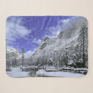 Ice & Snow Yosemite National Park Sherpa Blanket