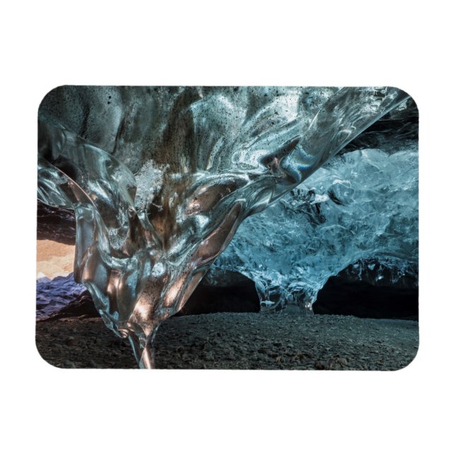 Ice Stalactite In An Ice Cave Magnet (Horizontal)