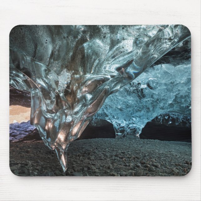 Ice Stalactite In An Ice Cave Mouse Mat (Front)