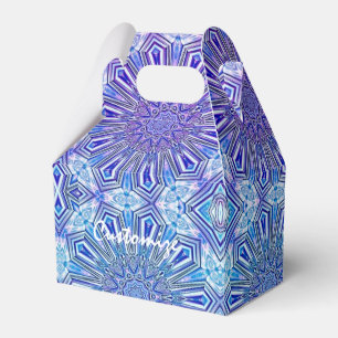 Ice Star Kaleidoscope Pattern Gable Favour Box