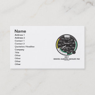 ICE-Tea (True Airspeed Indicator) Business Card