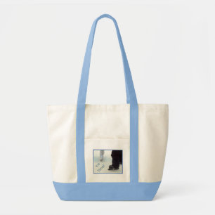 'Ice Time' Canvas Pocket Tote Bag