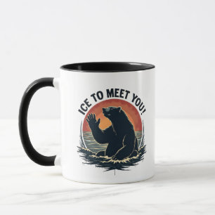 Ice To Meet You Polar Bear Christmas Gift Mug