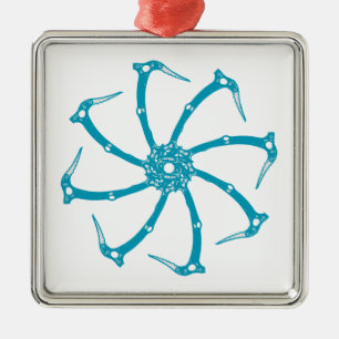 Ice Tool Spindle Metal Tree Decoration