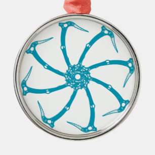 Ice Tool Spindle Metal Tree Decoration