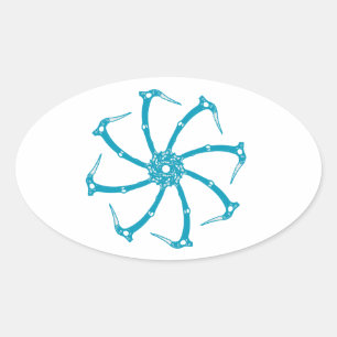 Ice Tool Spindle Oval Sticker