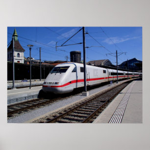 ICE train in Cologne Poster