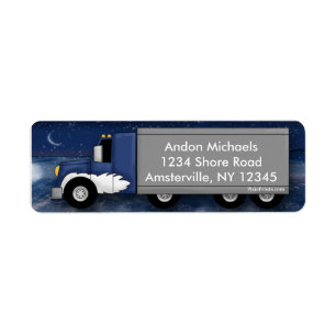Ice Trucker Return Address Label