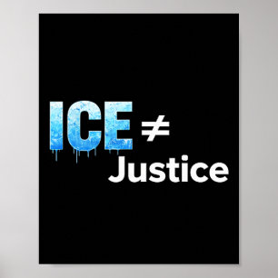 Ice Unequal Justice I Free Speach Und Unity I Immi Poster