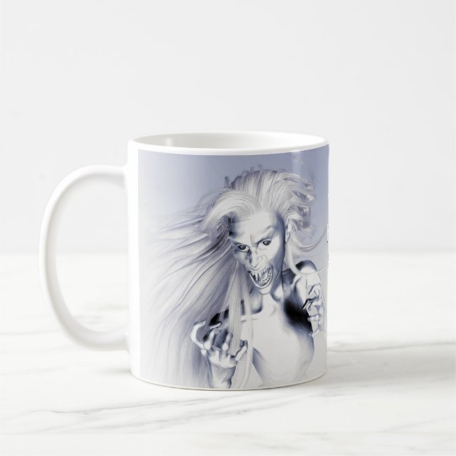 Ice vampire. Personalized Coffee Mug (Left)