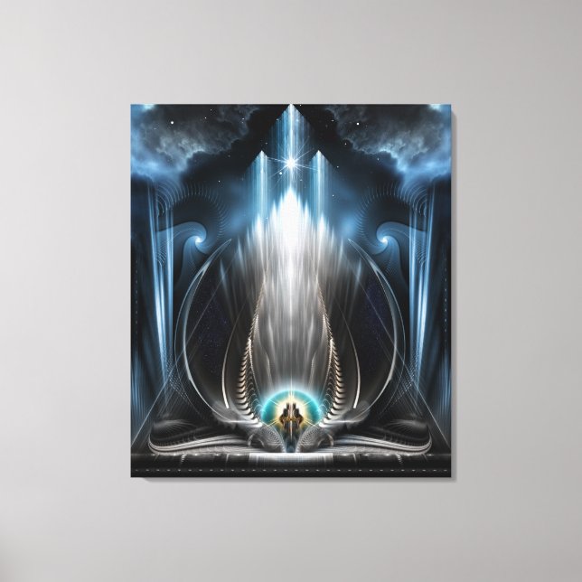 Ice Vision Of The Imperial View Canvas Print (Front)