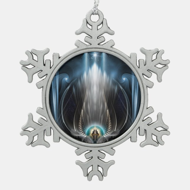 Ice Vision Of The Imperial View Snowflake Ornament (Front)