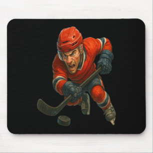 Ice Warrior Where Pion Meets The Frozen Byttlefiel Mouse Mat