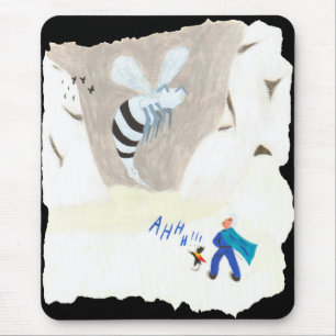 Ice Wasp Mountain Mouse Mat