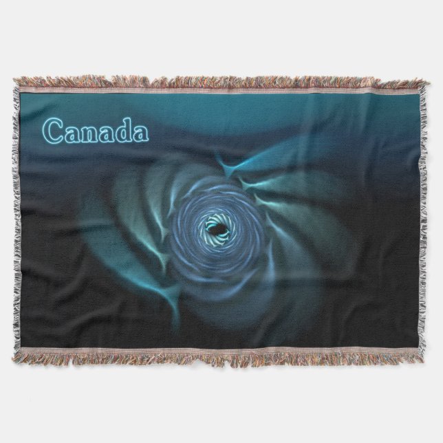 Ice Whales Throw Blanket (Front)