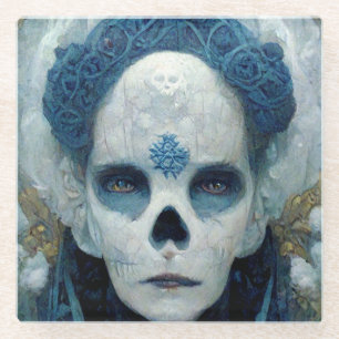 Ice Witch 2 Fantasy Sci-Fi Glass Coaster