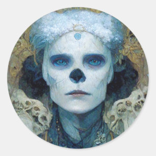 Ice Witch 3 Fantasy Sci-Fi Classic Round Sticker